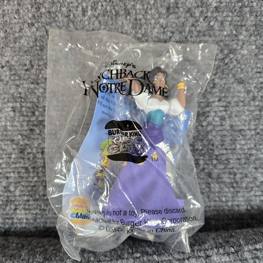 Disney The Hunchback of Notre Dame Esmeralda Burger‎ King Kids Toy Figure Sealed